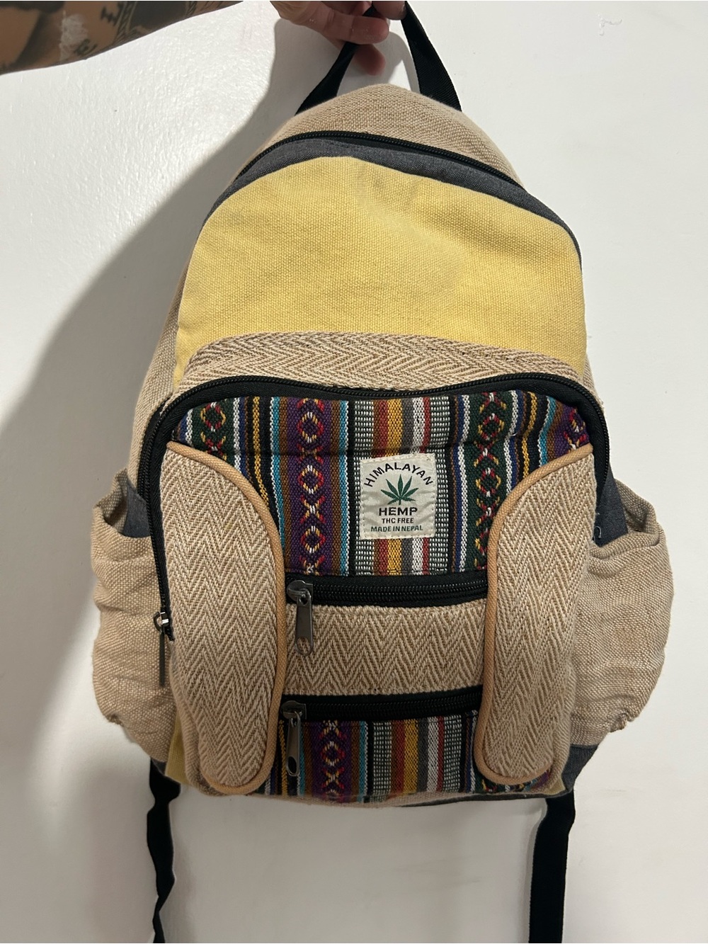 Himalayan Hemp Boho Backpack